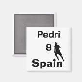 Spaans Voetbal, aanpasbaar Magneet (Voorkant / Achterkant)