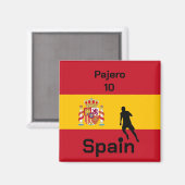 Spaans Voetbal, aanpasbaar Magneet (Voorkant / Achterkant)
