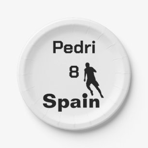 Spaans Voetbal, aanpasbaar Papieren Bordje