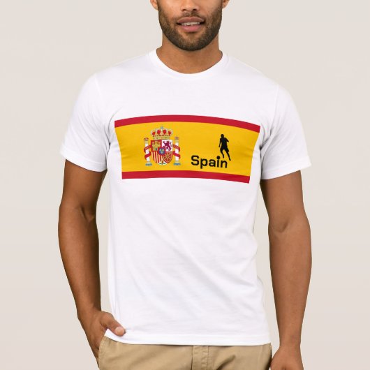 Spaans Voetbal, aanpasbaar T-shirt (Voorkant)
