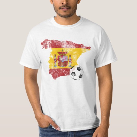 Spaans voetbal in nood t-shirt (Voorkant)
