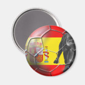 Spaans voetbal Spaans voetbalcadeau Magneet (Voorkant / Achterkant)