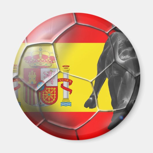 Spaans voetbal Spaans voetbalcadeau Magneet (Voorkant)