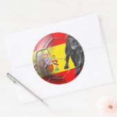 Spaans voetbal Spaans voetbalcadeau Ronde Sticker (Envelop)