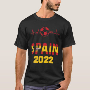 Spaans voetbalondersteuningsteam in 2022 t-shirt