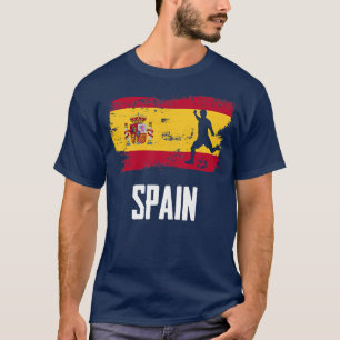 Spaans voetbalteam Spaans Man Vlag Jersey Spaans v T-shirt