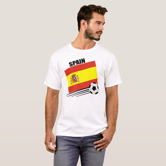 Spaans voetbalteam t-shirt (Voorkant volledig)