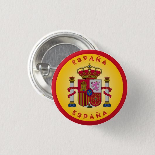 Spaans Wapen Cirkelvorm  Ronde Button 3,2 Cm (Voorkant /achterkant)