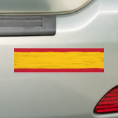 Spaans waspotlood met gevlekte vlag bumpersticker (Op auto)