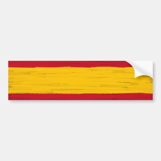 Spaans waspotlood met gevlekte vlag bumpersticker (Voorkant)