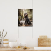 Spaans Water Dog Art Print Poster (Keuken)