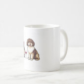 Spaans Water en wijn Grappige hond 1 Koffiemok (Voorkant rechts)