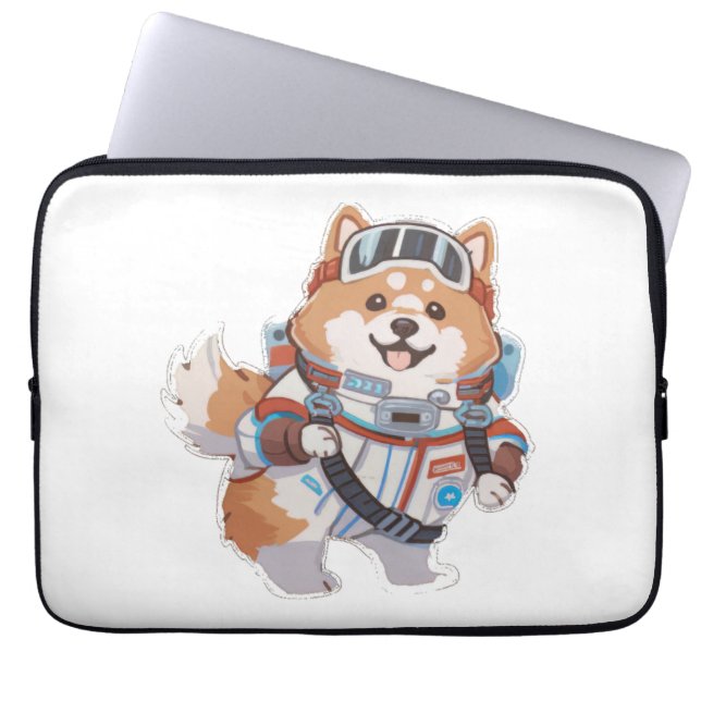 Spaans Water en wijn Grappige hond 1 Laptop Sleeve (Voorkant)