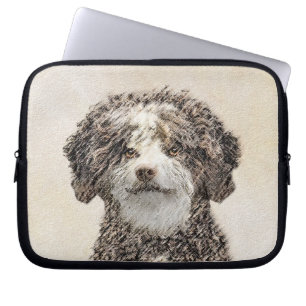 Spaans waterhondenschilderij - Kute Original Dog A Laptop Sleeve