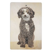 Spaans waterhondenschilderij - Kute Original Dog A Mini Klembord (Achterkant)