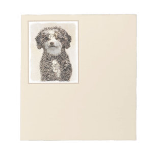 Spaans waterhondenschilderij - Kute Original Dog A Notitieblok