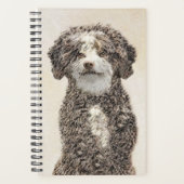 Spaans waterhondenschilderij - Kute Original Dog A Planner (Voorkant)