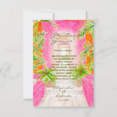 Spaans, Waterverf Mexicaanse bestemming bruiloft Bedankkaart (Voorkant)