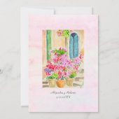 Spaans, Waterverf Oude Stad Trouwen Save the Date Kaart (Achterkant)