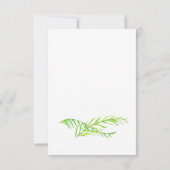 Spaans, Waterverf Tropische Roze RSVP-kaart Bedankkaart (Achterkant)