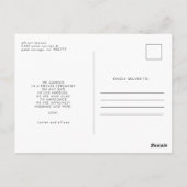 Spaans We Eloped | Post Card Briefkaart (Achterkant)