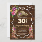 Spaans Western Cowboy Kleurrijke Bloemen Verjaarda Kaart (Voorkant)