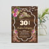 Spaans Western Cowboy Kleurrijke Bloemen Verjaarda Kaart (Staand voorkant)