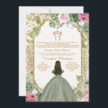 Spaans Wijze Roze & Goud 15 Años Prinses Verjaarda Kaart<br><div class="desc">EDITABLE Spanish Sage Pink & Gold 15 Años Prinses Verjaardag Uitnodiging Elegant Ivoor,  Roze,  Sage Green Floral Butterfly Quinceanera Verjaardag Uitnodiging Mis Quince 15 Anos,  16e Verjaardag</div>