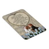 Spaans wit bride en gedicht van de groom magneet (Rechterzijde)