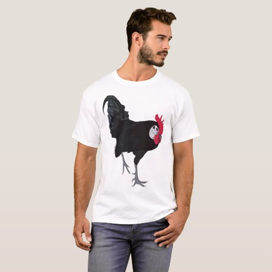 Spaans witte zwarte roestster t-shirt (Voorkant volledig)