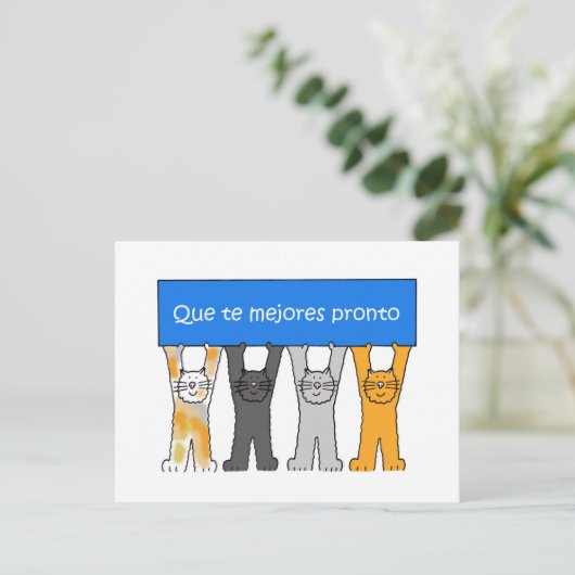 Spaans wordt snel beter briefkaart (Staand voorkant)