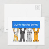 Spaans wordt snel beter briefkaart (Voorkant / Achterkant)