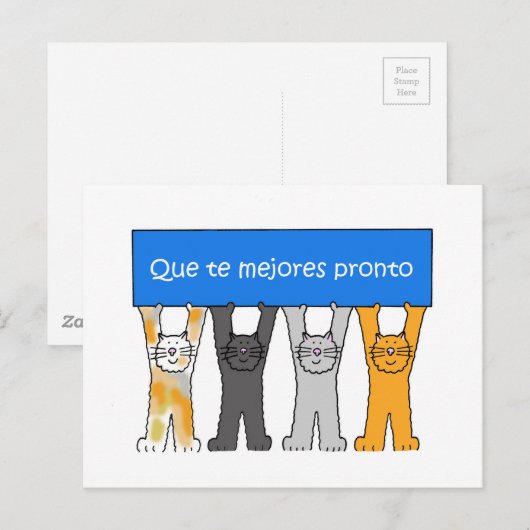Spaans wordt snel beter briefkaart (Voorkant / Achterkant)