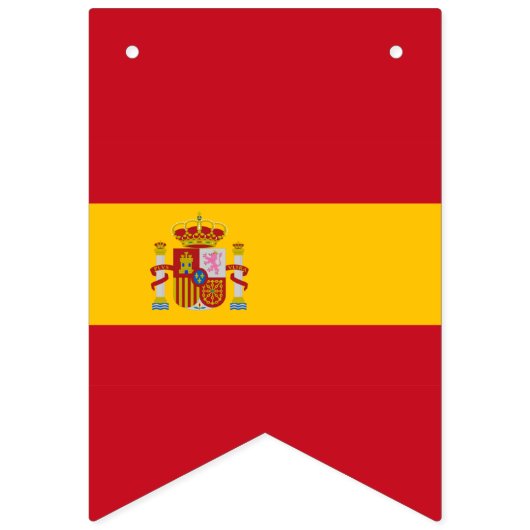 Spaans zeeslwerend spandoek vlaggetjes (Tweede vlag)