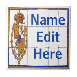 Spaans zegelbrief & huisnummer Tegels Tegeltje