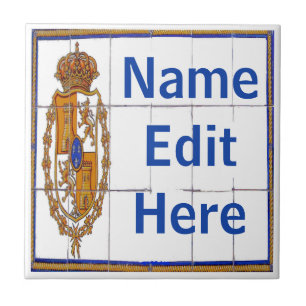 Spaans zegelbrief & huisnummer Tegels Tegeltje