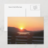 Spaans zonsonderstel briefkaart (Voorkant / Achterkant)