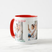 Spaanse 1e kerst als oma aangepaste 3 foto mok (Voorkant links)