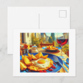 Spaanse aardappelomelet, briefkaart (Voorkant / Achterkant)