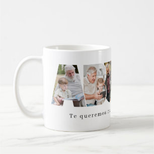 Spaanse Abuelo Fotocollage voor Vaderdag Koffiemok
