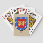 Spaanse achternaam Gil Historical Shield Pokerkaarten (Achterkant)