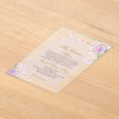 Spaanse acryl quinceanera acryl uitnodigingen (Laagn)