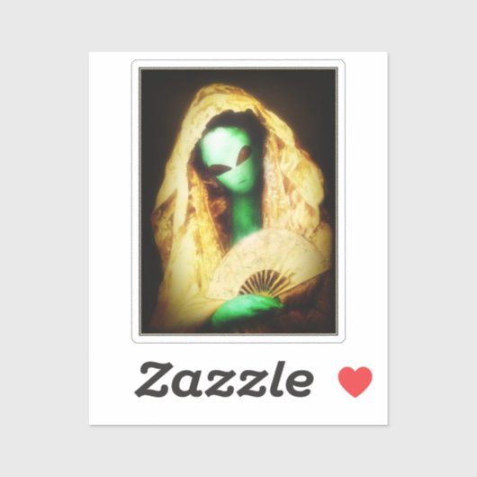 Spaanse Alien Senorita Sticker (Vel)