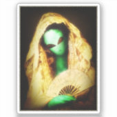 Spaanse Alien Senorita Sticker (Voorkant)
