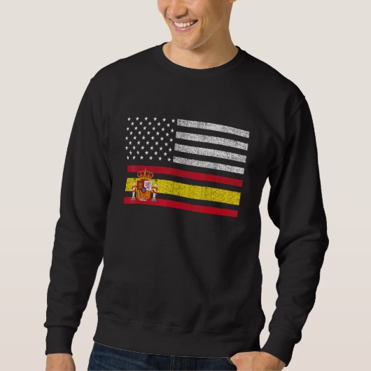 Spaanse Amerikaanse vlag Trui (Voorkant)