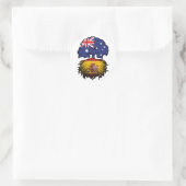 Spaanse Australische Australische ringbandvlag Ronde Sticker (Tas)