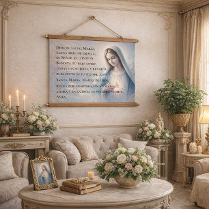 Spaanse Ave Maria Hangend Wandkleed
