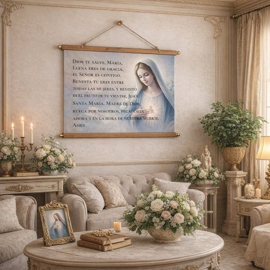 Spaanse Ave Maria Hangend Wandkleed