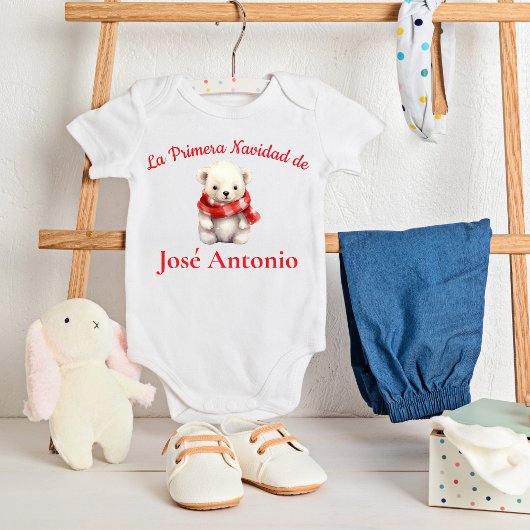 Spaanse Baby Ijsbeer Kerstfeest voor de Kleine Bee Romper
