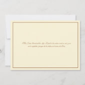 Spaanse Baby Katholieke Floral Scripting Inv Kaart (Achterkant)